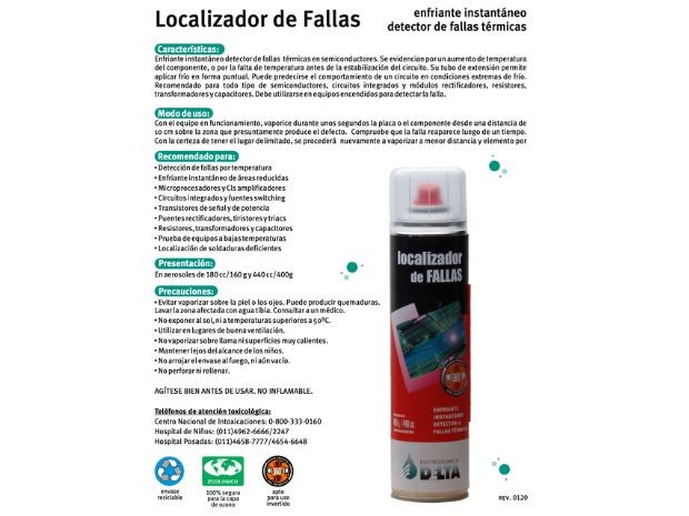 &uu LOCALIZADOR DE FALLAS ENFRIANTE INSTANTANEO DELTAS 330CC DELTA